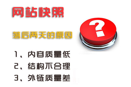 深度解析網站快照不更新停留不前原因